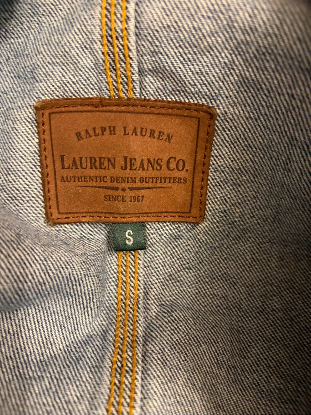Vintage 90s Lauren Jeans Co. Ralph Lauren denim chore barn jacket - Picture 4 of 11